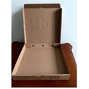 28cmlik pizza kutusu, kahverengi pizza kutusu