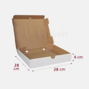 Ankara beyaz pizza kutusu 28 lik